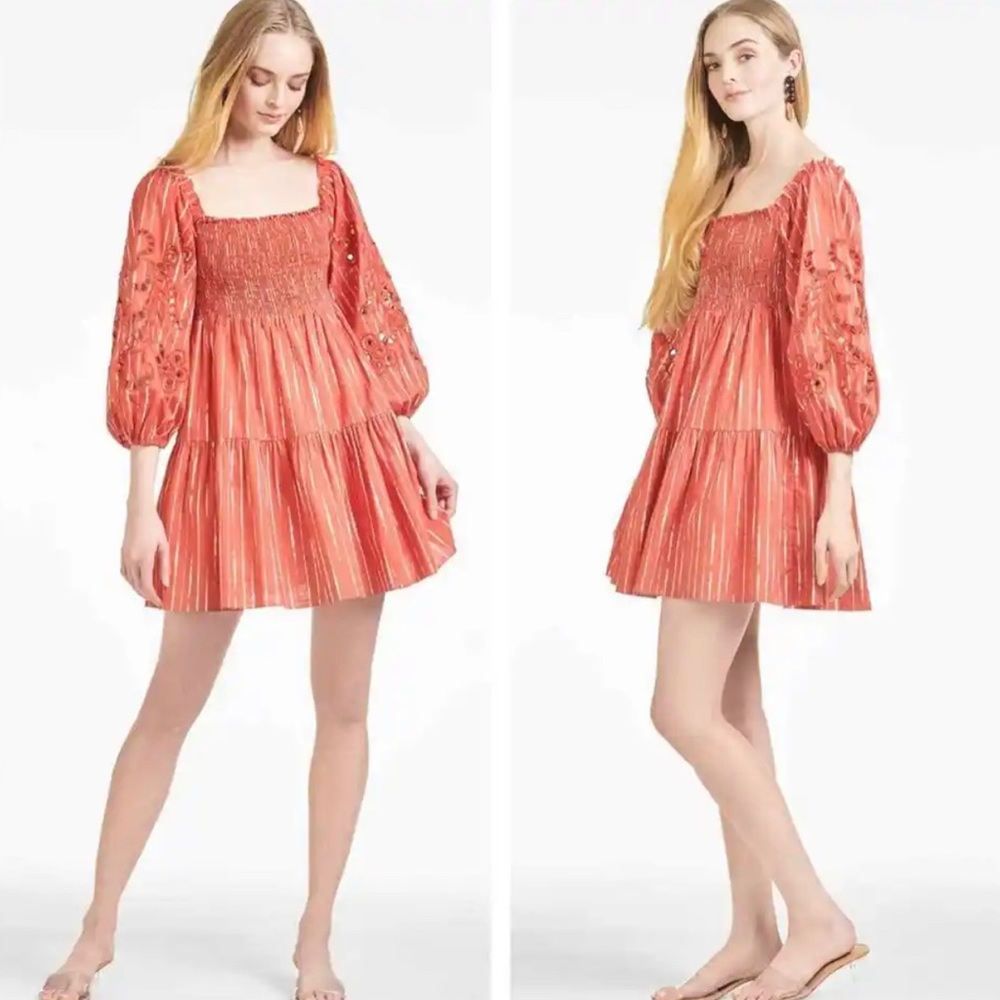 Sachin Babi Lola Dress Size S, orange, boho